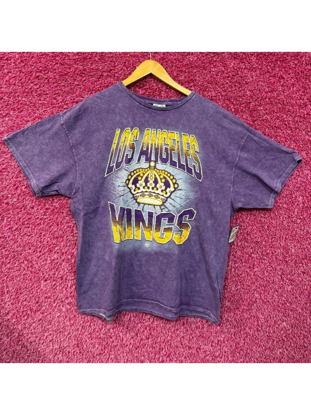 Los Angeles Kings Throwback Team Logo NHL T-shirt Size 2XL